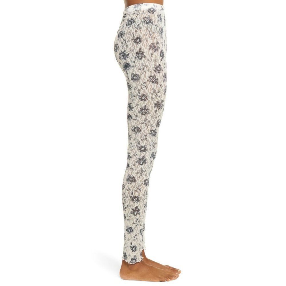 Free People Women Layered In Lace Floral Legging Ivory Combo - Picture 4 of 12